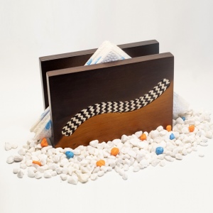 Servilletero dos colores con Caña Flecha